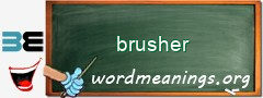 WordMeaning blackboard for brusher